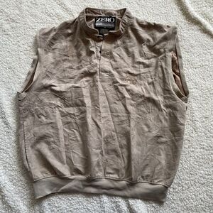 Size Large Zero Restriction Golf Suede Vest